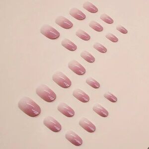 Makeup | Shortmedium Press On Nails Set Of 24 In A Nude Light Pinkish